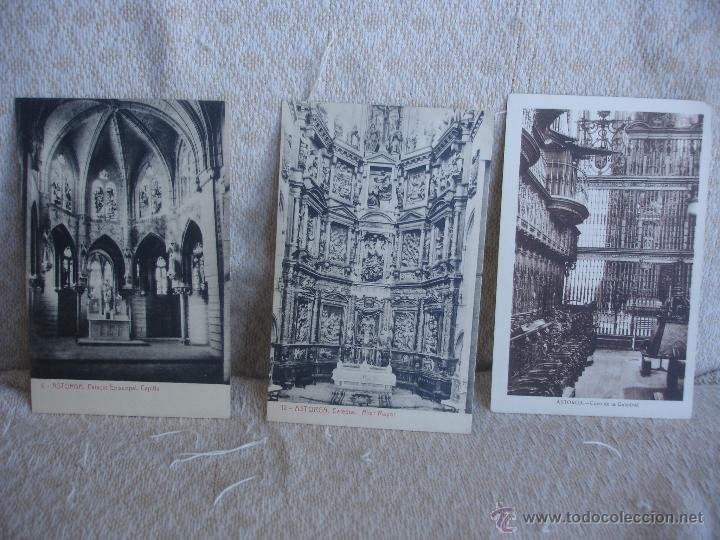 Postales: lote 3 postales Astorga Le&oacute;n - Foto 1
