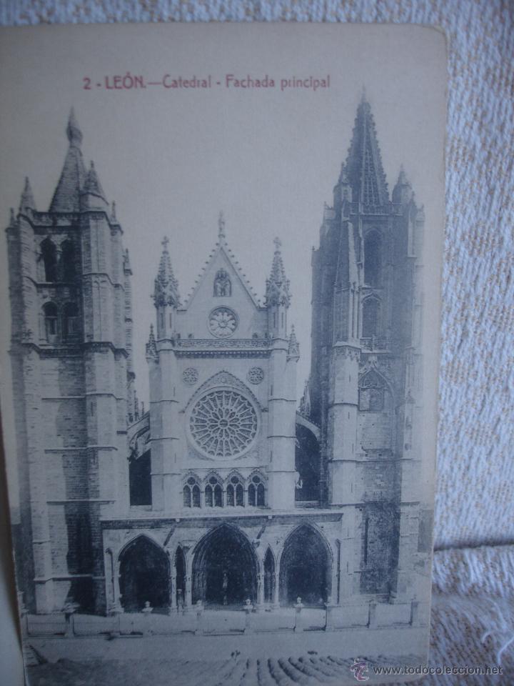 Postales: Lote de 7 postales: Catedral de Le&oacute;n - Foto 2