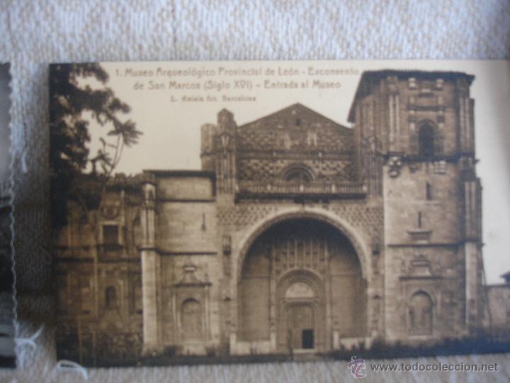 Postales: Lote 4 postales San Marcos (Le&oacute;n) - Foto 2