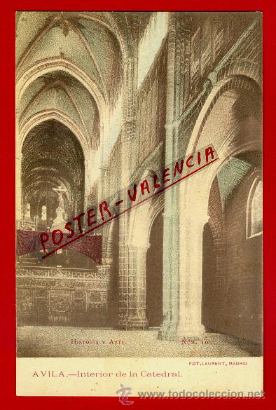 Postales: POSTAL AVILA, INTERIOR DE LA CATEDRAL, P96149