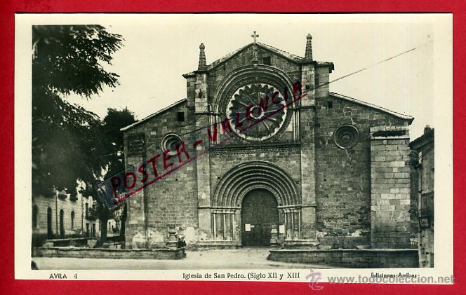 Postales: POSTAL AVILA, IGLESIA DE SAN PEDRO, P96159