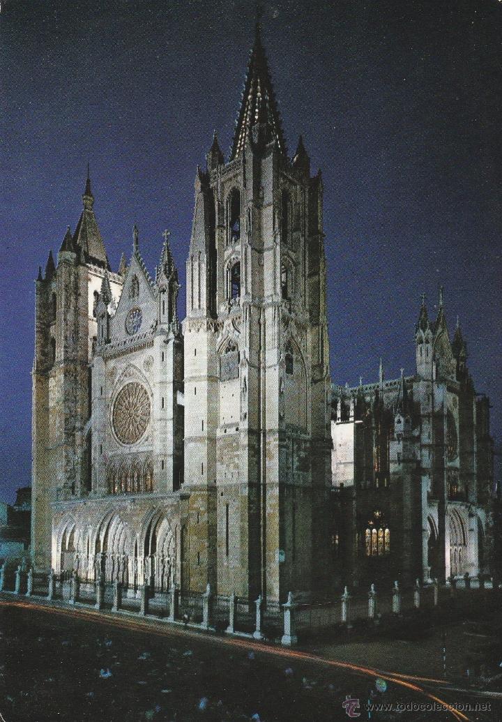 Postales: N&ordm; 14282 POSTAL CATEDRAL LEON - Foto 1