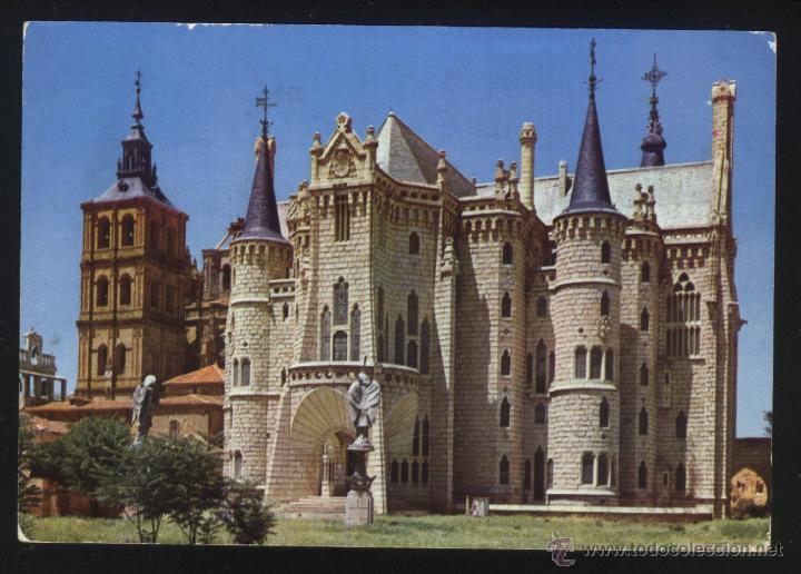 Postales: LE-0246- ASTORGA (LE&Oacute;N). PALACIO EPISCOPAL. GAUDI. - Foto 1