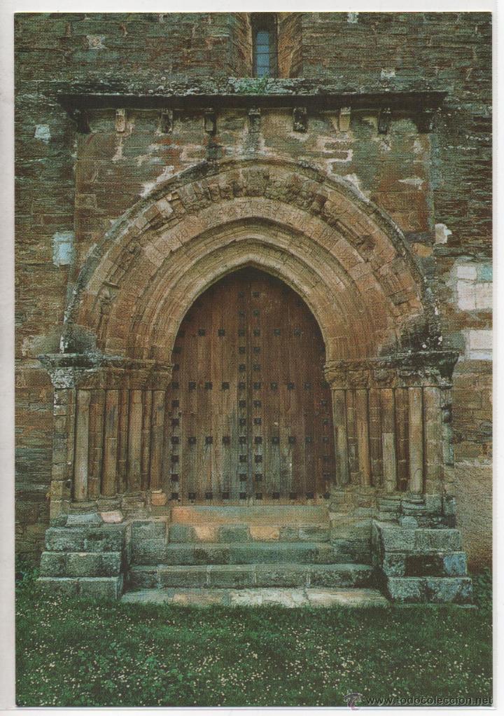 Postales: VILLAFRANCA DEL BIERZO N&ordm; 1 .- IGLESIA DE SANTIAGO .- PUERTA DEL PERDON.- EXCLUSIVA CELA