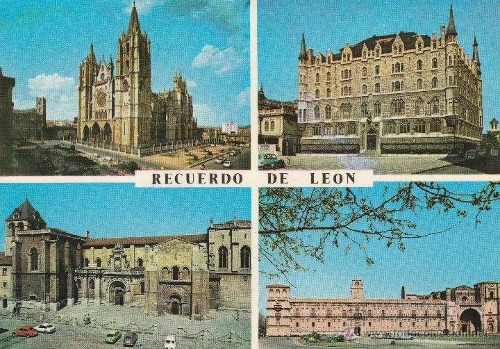 Postales: N&ordm; 16028 POSTAL CATEDRAL LEON - Foto 1