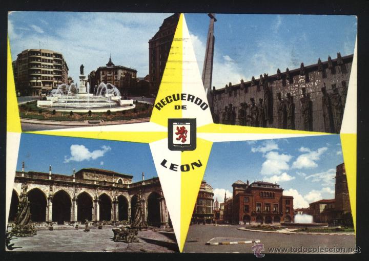 Postales: LE-0252- RECUERDO DE LE&Oacute;N