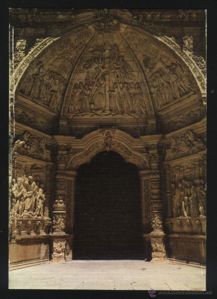 Postales: LE-0253- ASTORGA (LE&Oacute;N) PUERTA DE LA CATEDRAL. - Foto 1