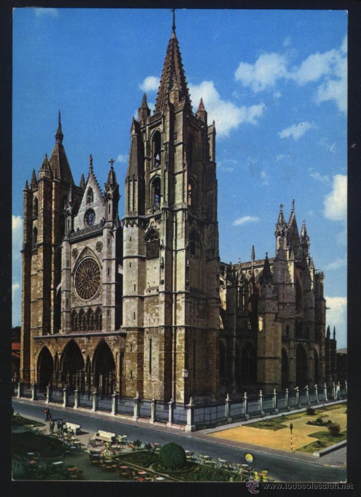 Postales: LE-0254- LE&Oacute;N. CATEDRAL - Foto 1