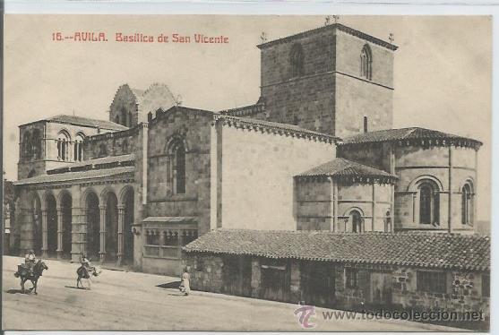 Postales: POSTAL AVILA BASILICA DE SAN VICENTE
