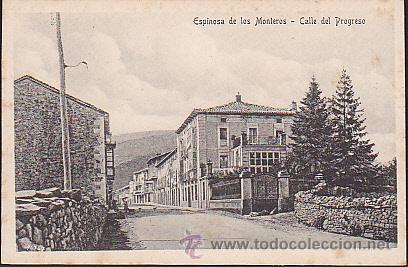 Postales: POSTAL ESPINOSA DE LOS MONTEROS CALLE DEL PROGRESO - Foto 1