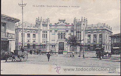 Postales: POSTAL LEON INSTITUTO GENERAL Y TECNICO - Foto 1