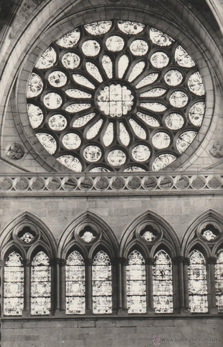 Postales: N&ordm; 17697 POSTAL LEON CATEDRAL VIDRIERAS - Foto 1