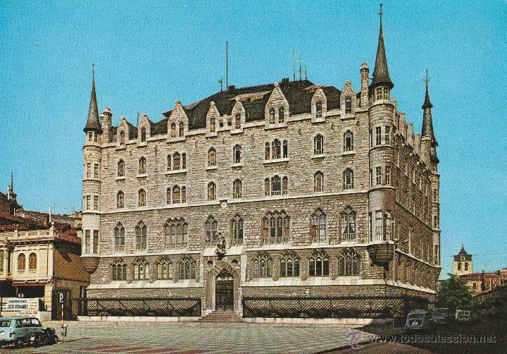 Postales: N&ordm; 17616 POSTAL LEON EDIFICIO DE LA CAJA DE AHORROS GAUDI