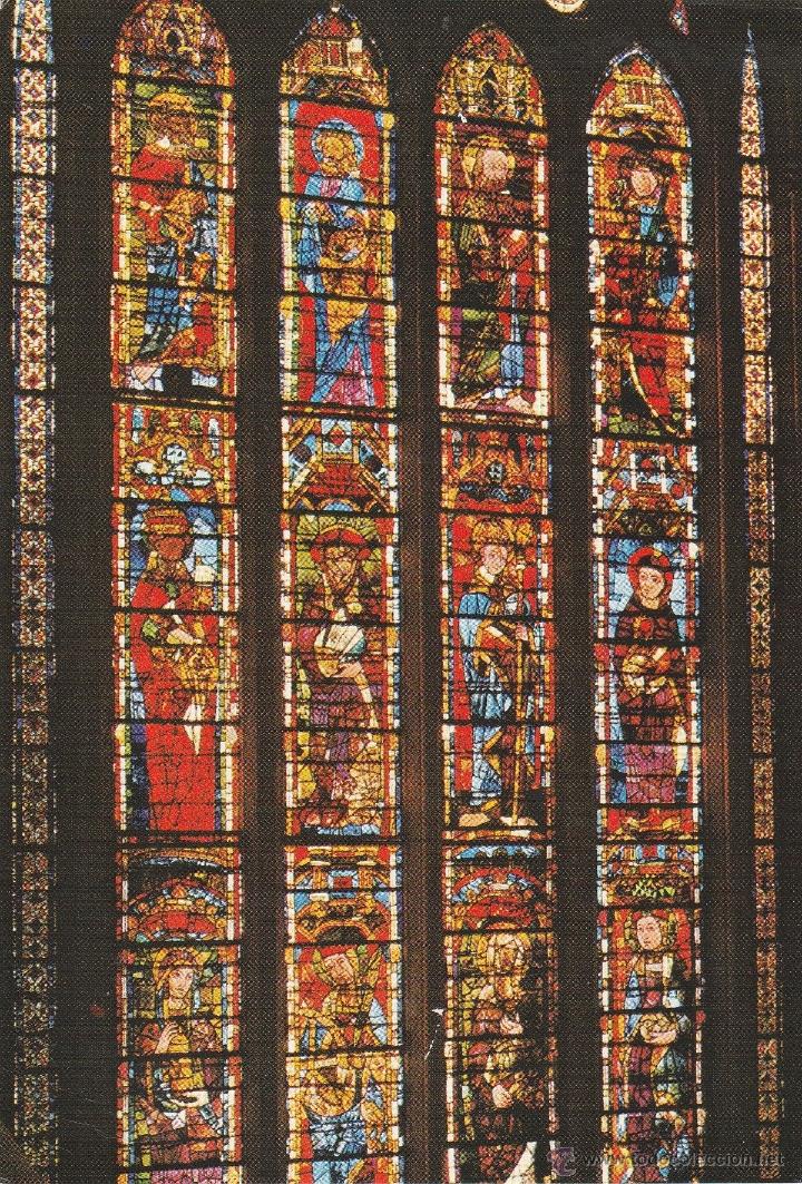 Postales: N&ordm; 17615 POSTAL LEON CATEDRAL VIDRIERAS
