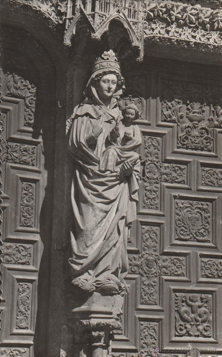 Postales: N&ordm; 18296 POSTAL LEON CATEDRAL IMAGEN DE NUESTRA SE&Ntilde;ORA DE LAS NIEVES O LA BLANCA