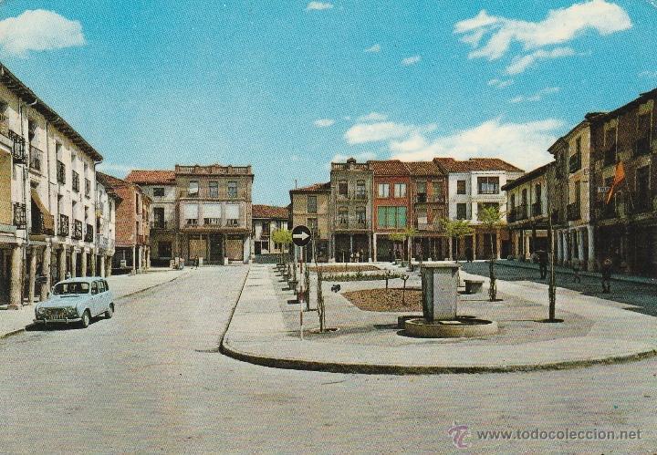 Postales: N&ordm; 18435 POSTAL LEON SAHAGUN PLAZA DEL GENERALISIMO