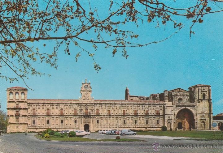 Postales: N&ordm; 18467 POSTAL LEON HOSTAL DE SAN MARCOS FACHADA PRINCIPAL