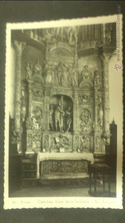 Postales: POSTAL DE AVILA, ALTAR DE LA SACRISTIA, EDICION ARRIBAS