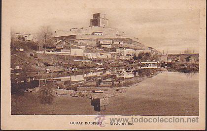 Postales: POSTAL CIUDAD RODRIGO EFECTO DE LUZ - Foto 1
