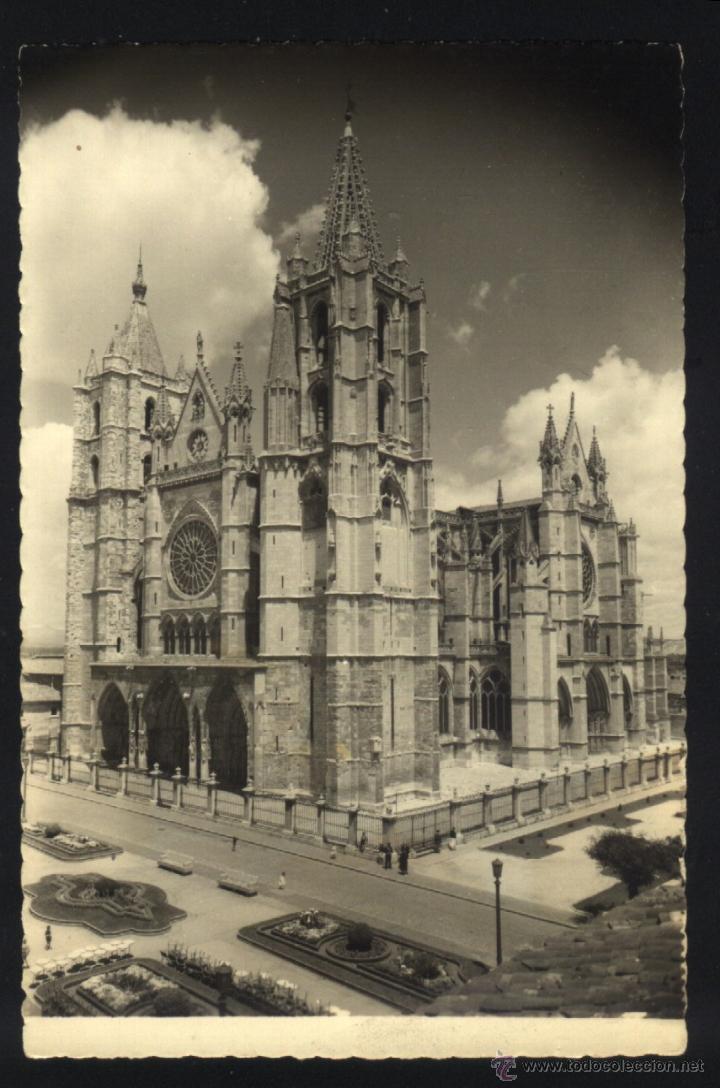 Postales: LE-0266- LE&Oacute;N. LA CATEDRAL. - Foto 1