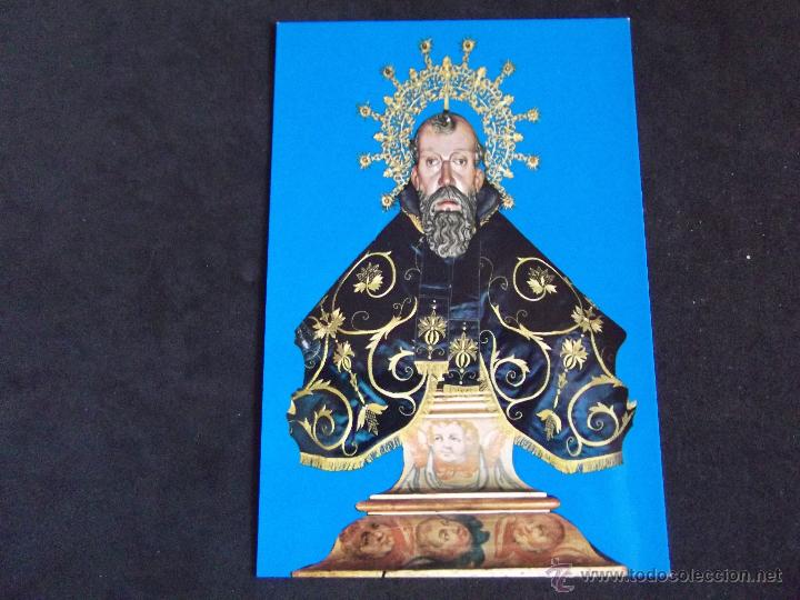 Postales: POSTALES-SORIA-V29-NUEVA-ERMITA DE SAN SATURIO-IMAGEN DEL SANTO