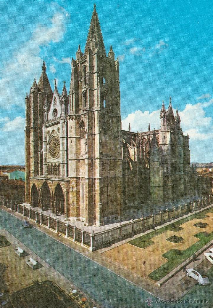 Postales: N&ordm; 21384 POSTAL LEON LA CATEDRAL - Foto 1