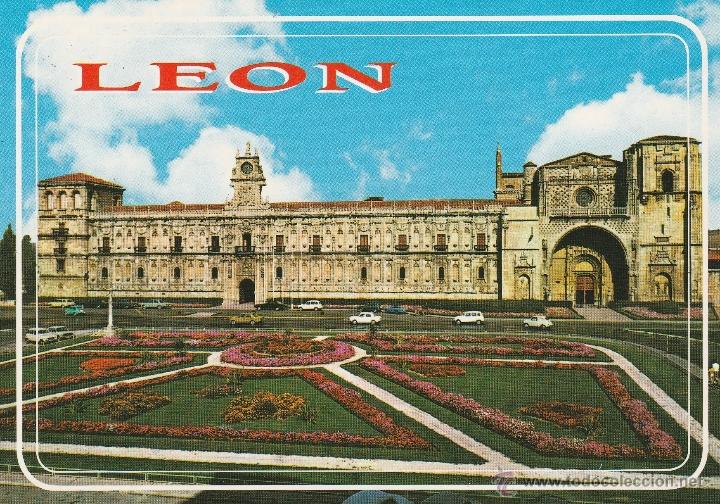Postales: N&ordm; 21387 POSTAL LEON HOSTAL SAN MARCOS