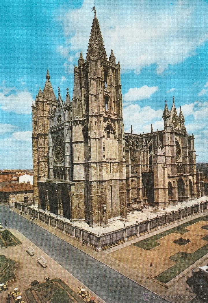 Postales: N&ordm; 21388 POSTAL LEON LA CATEDRAL - Foto 1