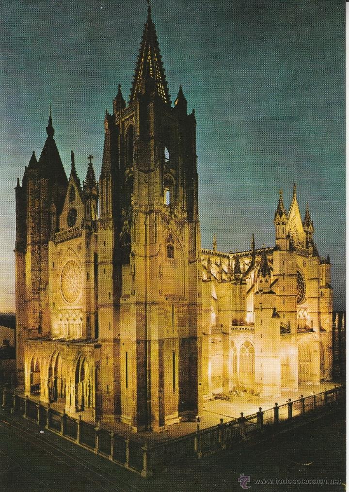 Postales: N&ordm; 21394 POSTAL LEON LA CATEDRAL