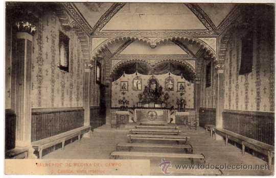 Postales: Balneario de Medina del Campo. 5 Capilla. Vista interior. Sin circular.