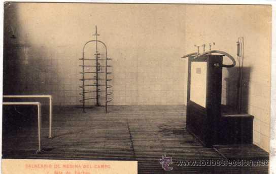Postcards: Balneario de Medina del Campo. 1 Sala de Duchas. Sin circular.