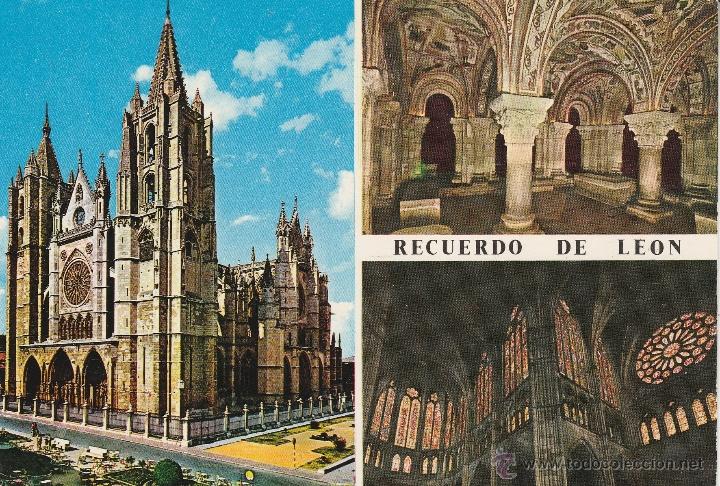 Postales: N&ordm; 21834 POSTAL RECUERDO DE LEON