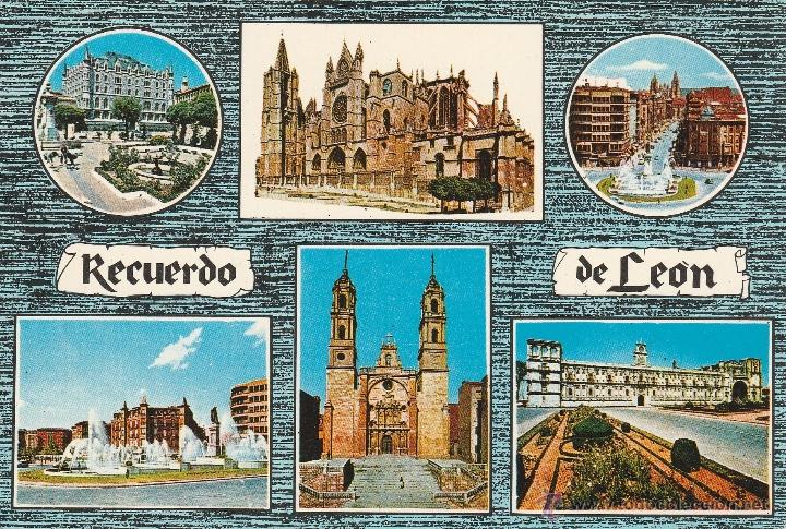 Postales: N&ordm; 21858 POSTAL RECUERDO DE LEON