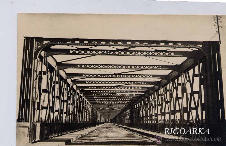 Postales: ZAMORA.- PUENTE MET&Aacute;LICO SOBRE EL DUERO