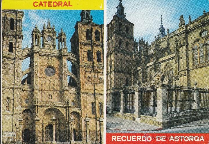 Postales: N&ordm; 22659 POSTAL ASTORGA LEON CATEDRAL - Foto 1