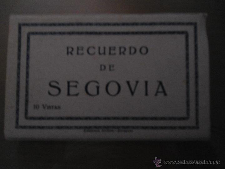 Postales: ANTIGUO ACORDEON POSTALES RECUERDO DE SEGOVIA - 10 VISTAS - ED. ARRIBAS