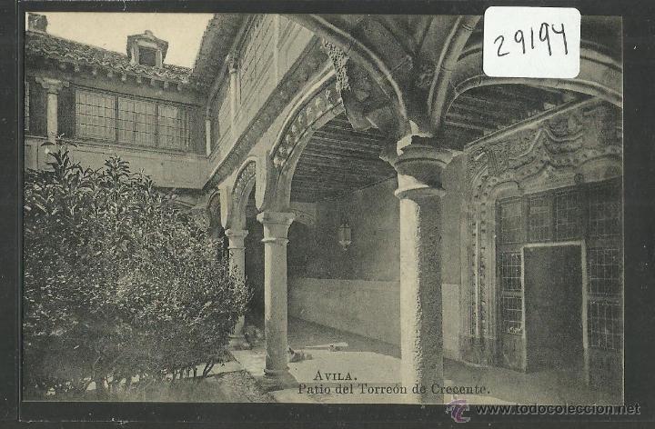 Postales: AVILA - PATIO DEL TORREON DE CRECENTE - FOT&middot; LUIS SAUS - SIN CIRCULAR - (29194)