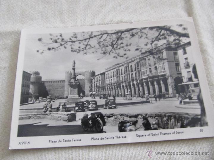 Postales: M69 BONITA POSTAL A&Ntilde;OS 50 AVILA PLAZA DE SANTA TERESA SIN CIRCULAR