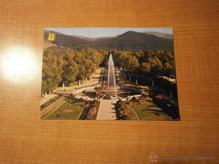 Postales: POSTAL LA GRANJA DE SAN ILDEFONSO  PARTERRE, FUENTE Y CASCADA SIN CIRCULAR