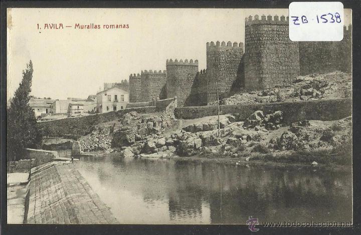Postales: AVILA - 1 - MURALLAS ROMANAS - FOTOTIPIA CASTA&Ntilde;EIRA Y ALVAREZ - ED&middot; LUCAS MARTIN - (ZB-1538)