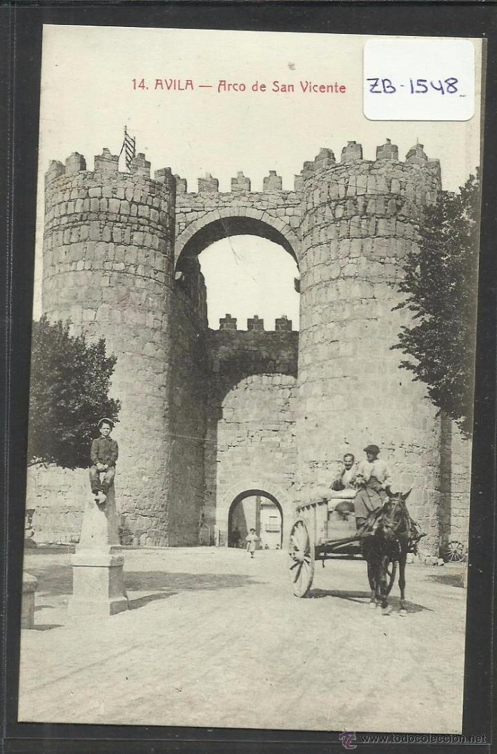 Postales: AVILA - 14 - ARCO DE SAN VICENTE - ED&middot; LUCAS MARTIN - CASTA&Ntilde;EIRA Y ALVAREZ - (ZB-1548)