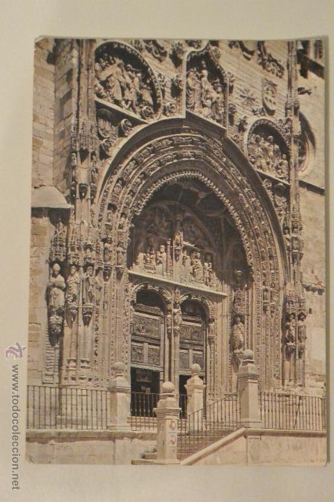 Postales: POSTAL PARROQUIA DE SANTA MARIA ARANDA DEL DUERO A&Ntilde;O 1969