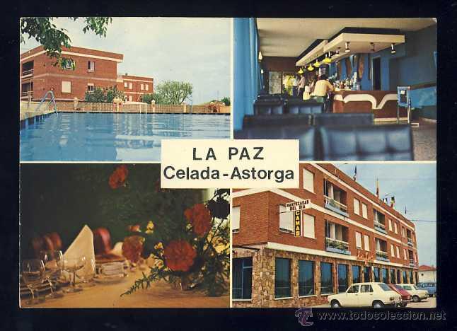 Postales: Postal de CELADA - ASTORGA: Hostal La Paz (Ed. Alarde) - Foto 1
