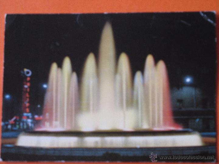 Postales: POSTAL - LEON - PLAZA SANTO DOMINGO FUENTE LUMINOSA - GARRABELLA - CIRCULADA EN 1969