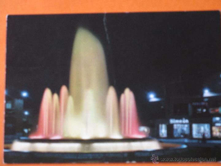 Postales: POSTAL - LEON - PLAZA SANTO DOMINGO FUENTE LUMINOSA - GARRABELLA - NO CIRCULADA