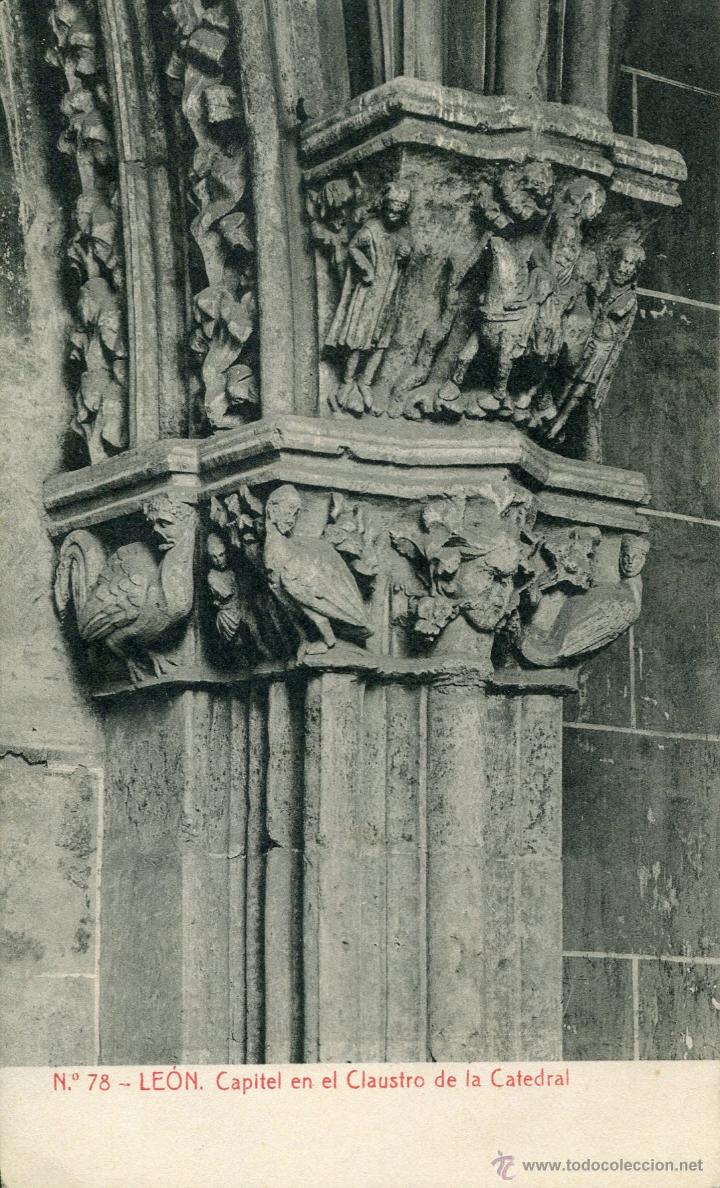 Postales: LEON-CATEDRAL-CAPITEL-THOMAS - Foto 1