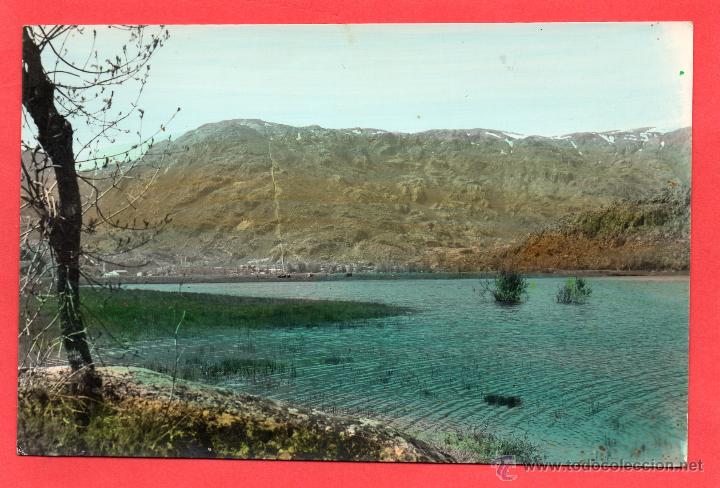 Postales: sanabria. isla lago. coloreada. ed par&iacute;s