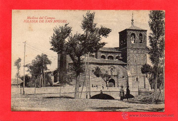 Postcards: medina del campo. iglesia de san miguel