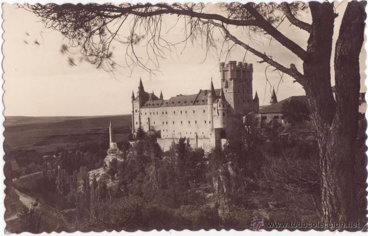 Postales: Postal Alc&aacute;zar de Segovia. 1940/50