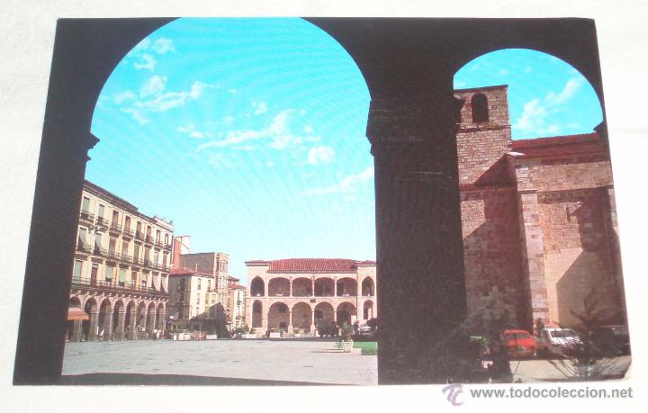 Postales: postal sin circular de la plaza mayor de Zamora